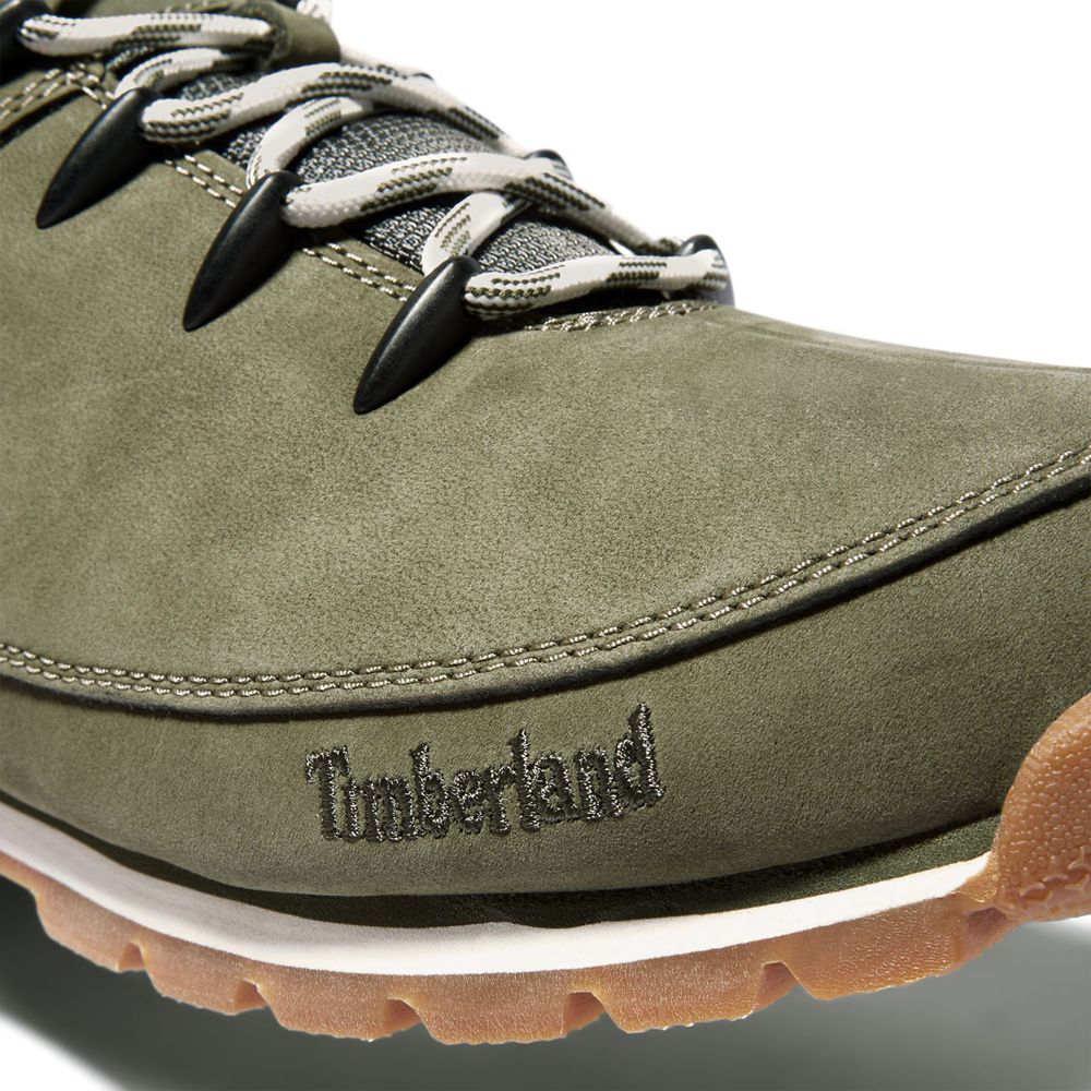 Botas Trekking Timberland Hombre Euro Sprint Mid Verde Oliva - Chile CNT-450279